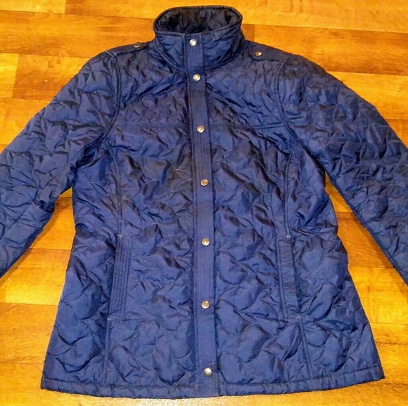 Lands' End Jackets & Coats Womens Navy Lands End Barn Coat Large